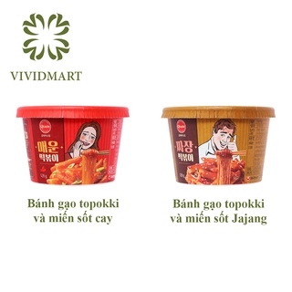 [Hộp lẻ] BÁNH GẠO TOKBOKKI VÀ MIẾN OTASTE TÔ 128G: SỐT CAY VỊ CAY NGỌT VÀ SỐT JAJANG TƯƠNG ĐEN HÀN QUỐC – OTASTE