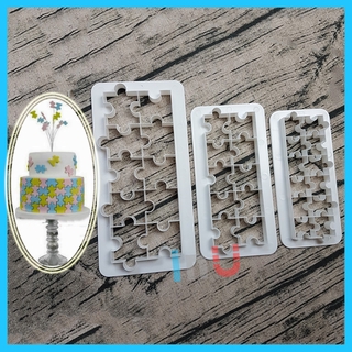 [Ảnh thật] HCM - Tấm cutter miếng xếp hình làm bánh quy, cắt fondant trang trí lên thành bánh