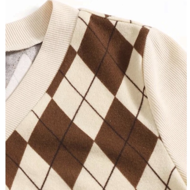 [SIZE 50-70kg]Áo len croptop dệt kim Bbstore áo thun cổ polo kiểu cardigan có bigsize
