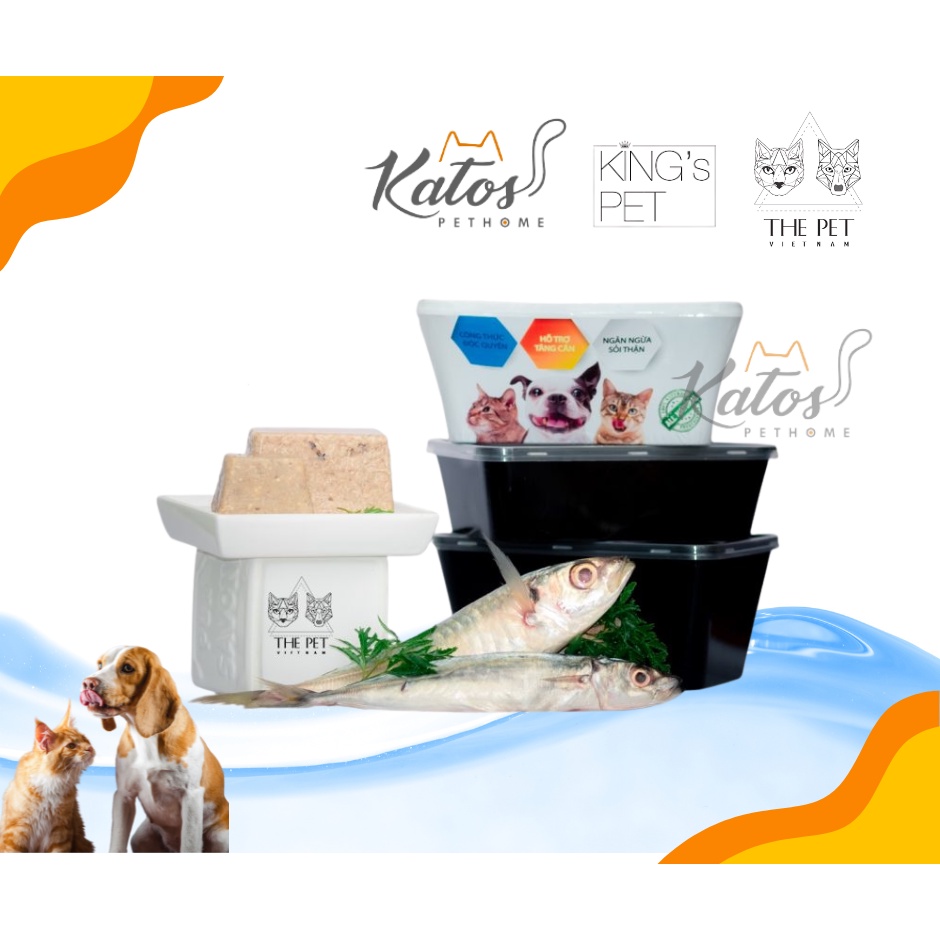 Pate tươi - The pet hộp 1kg - hộp cấp đông bảo quản 2 tháng - hỏa tốc trong 2h