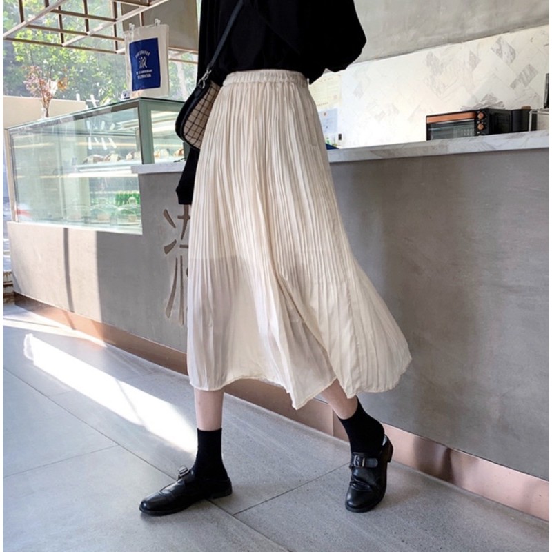 Chân váy xếp ly nhỏ