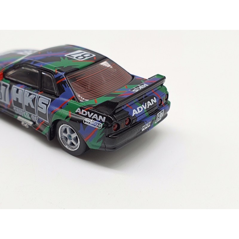 Xe Mô Hình Nissan Skyline GT-R (R32) Gr.A #87 HKS 1993 Japan Touringcar Championship 1:64 MiniGT ( Xanh Lá )