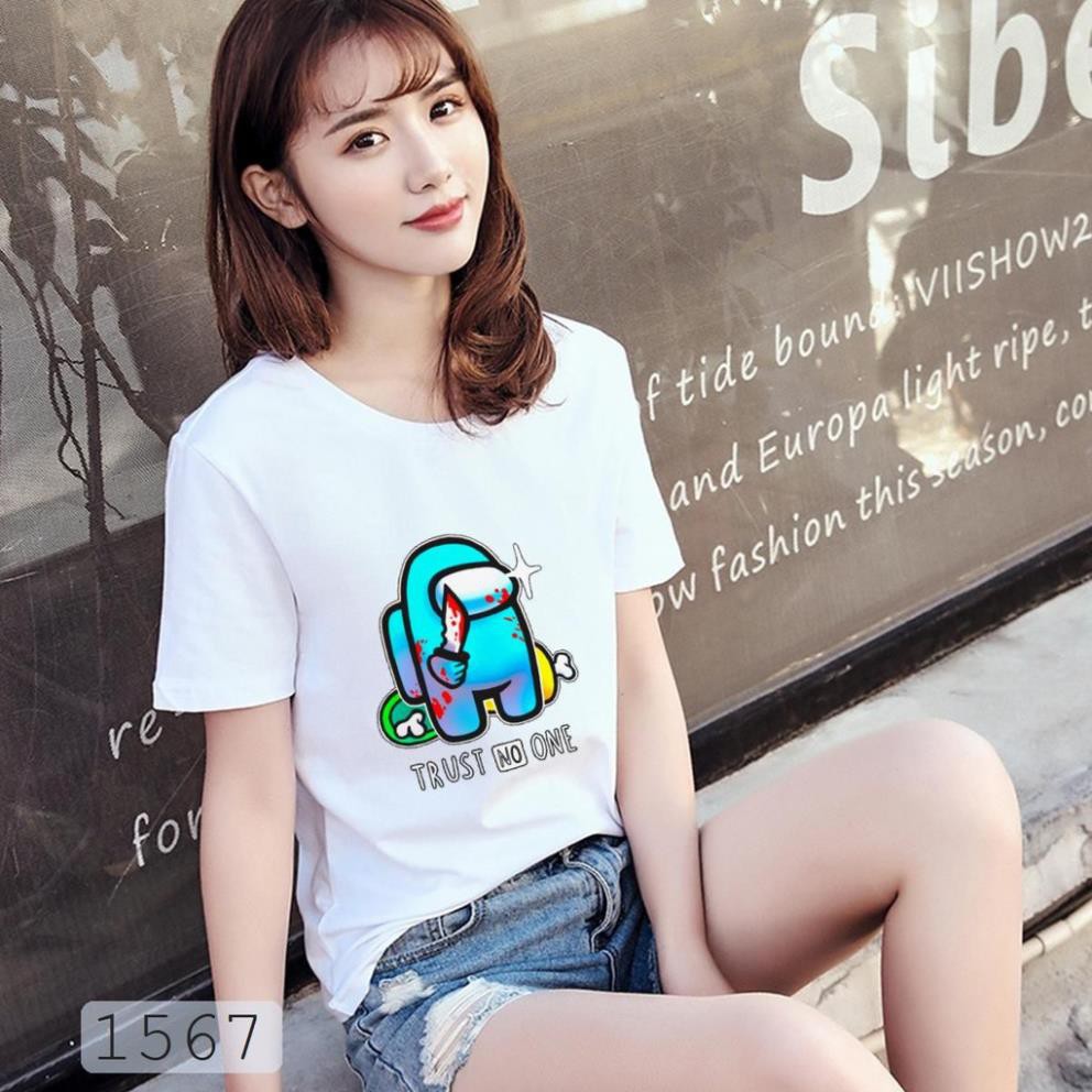 (SALE 50%) ÁO THUN TAY NGẮN GAME AMONG US UNISEX NAM NỮ THỜI TRANG IN HÌNH NHIỀU MẪU SIÊU HOT