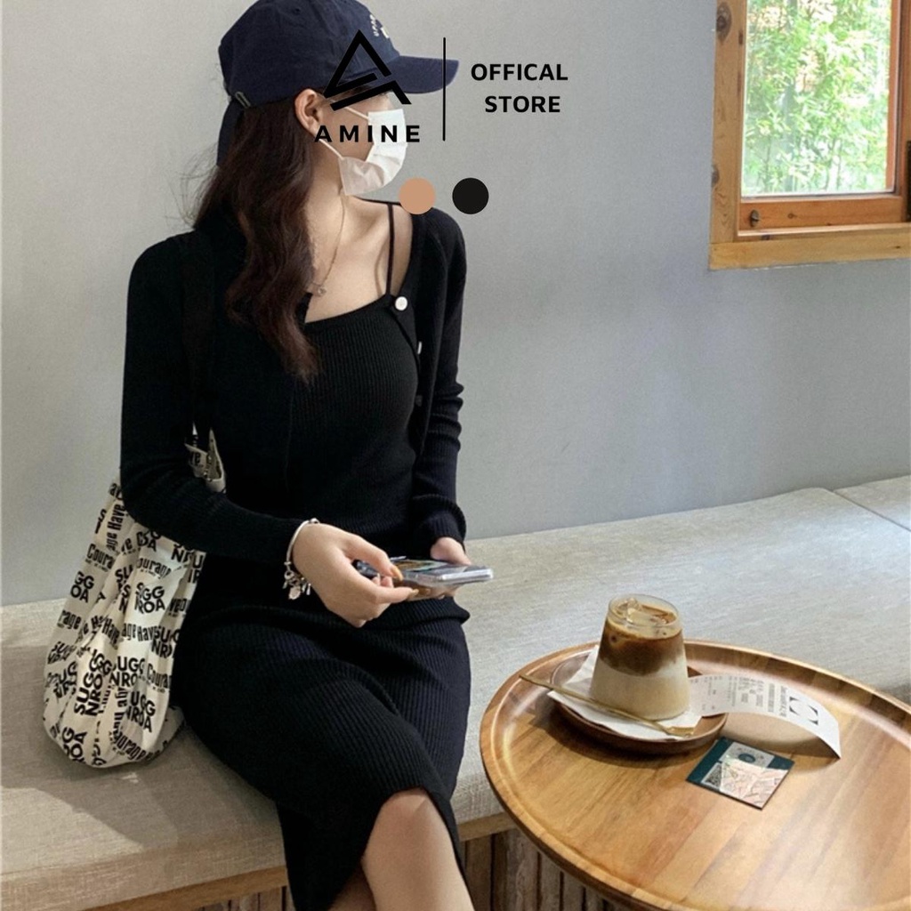 Set đồ nữ, Váy bút chì 2 dây và áo khoác ngoài C81