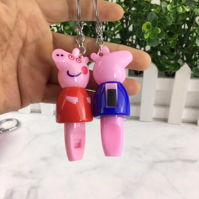 Móc khoá lợn còi đèn sáng  giá sỉ