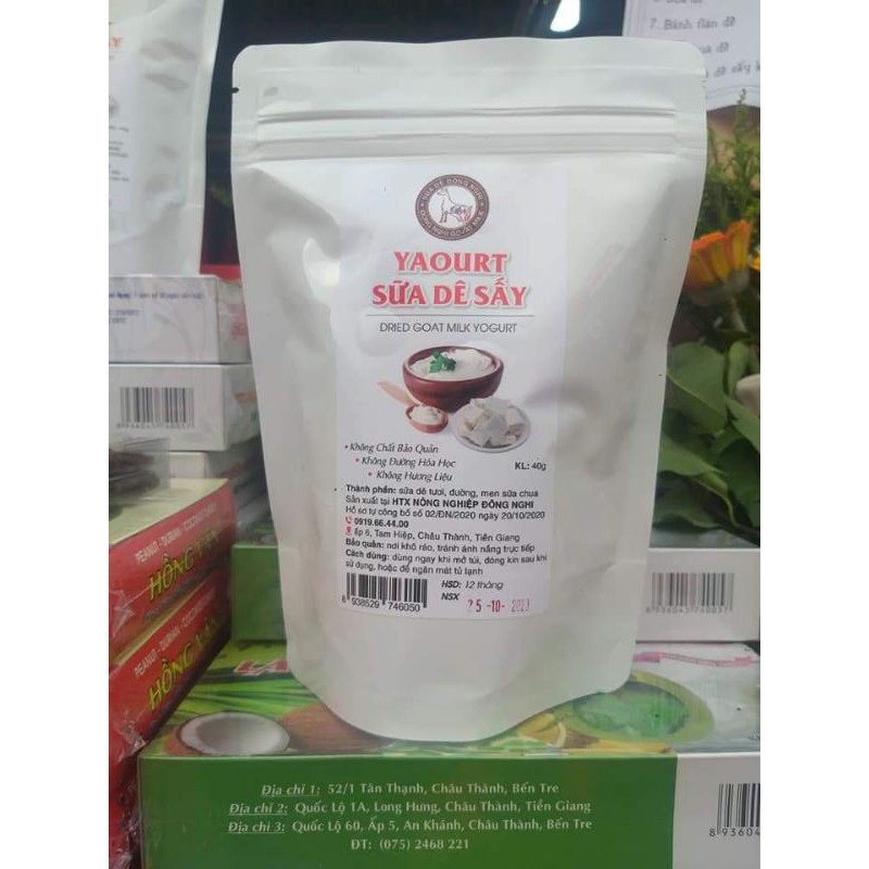 Sữa chua sữa dê khô sấy thăng hoa Đông Nghi 40g