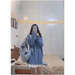 [ Ảnh thật ] Áo pull cotton dài tay Quảng Châu