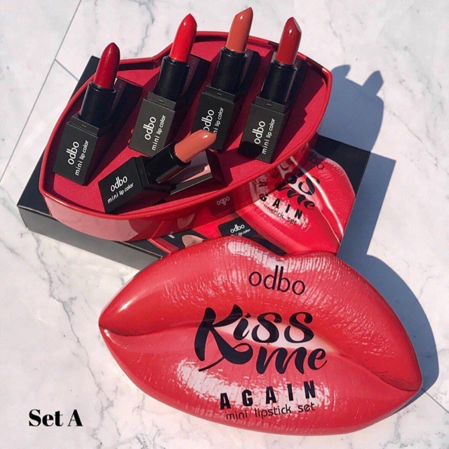 SET SON ODBO KISS ME AGIAN 5IN1 OD525 CHÍNH HÃNG - 3351