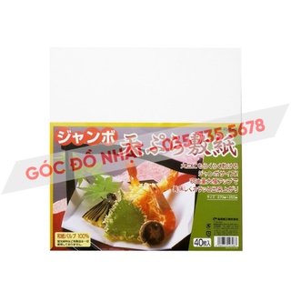 Set 40 giấy thấm dầu mỡ đồ chiên rán nội địa Nhật Bản