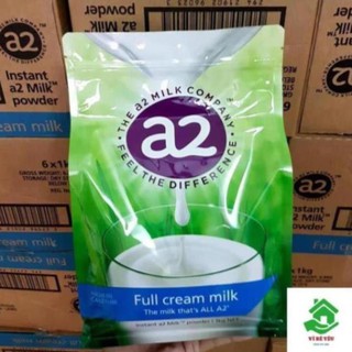 Sữa bột A2 nguyên kem/tách kem 1kg Úc hàng Air
