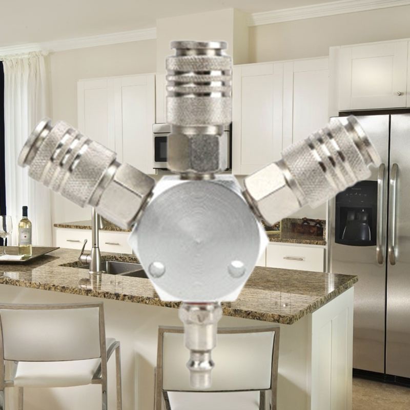 Bộ Chia Khí Nén 3 Chiều Thông Dụng Dễ Tháo Lắp