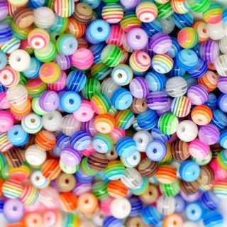 Bộ 100 Hạt Nhựa Nhiều Màu Sắc Kích Thước 6mm
