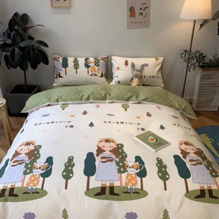 Set chăn ga gối cotton 100% (ib chọn mẫu)