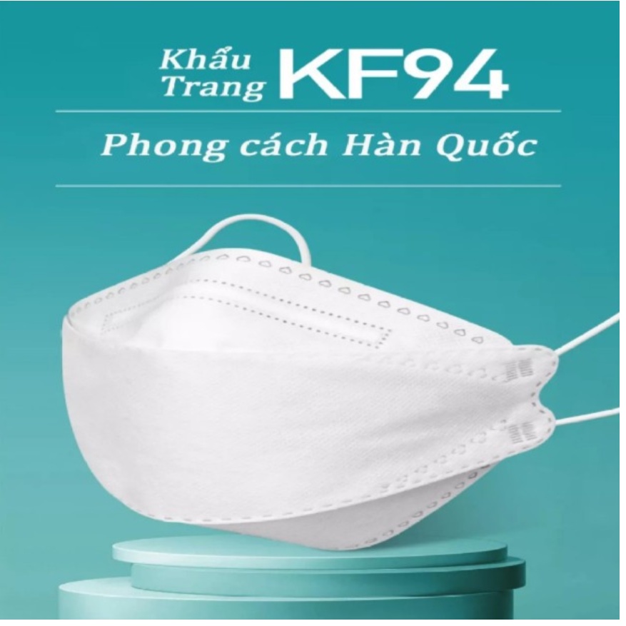 Set 10 khẩu trang y tế 4 lớp có túi zip thiết kế 3D kháng khuẩn KF94