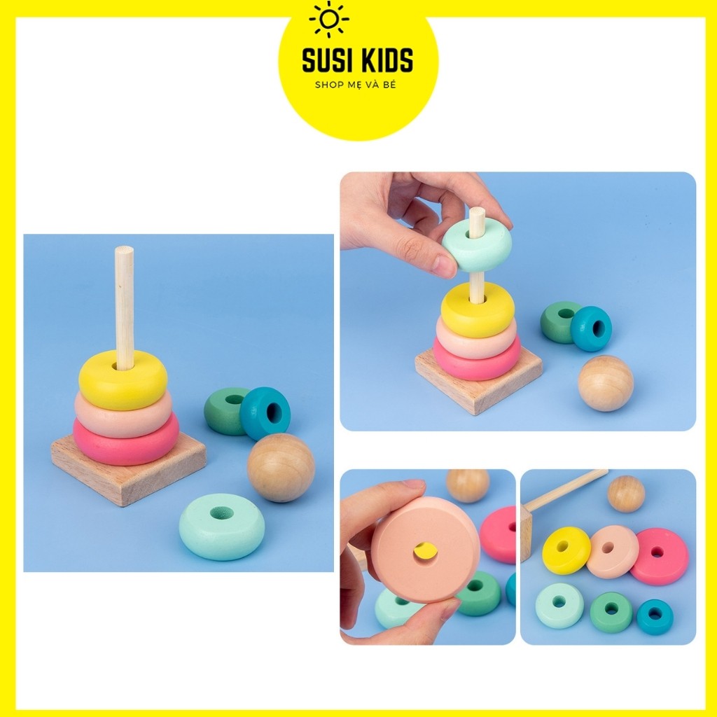 Đồ chơi gỗ thông minh phát triển tư duy cho bé - đồ chơi gỗ Montessori - Susikids