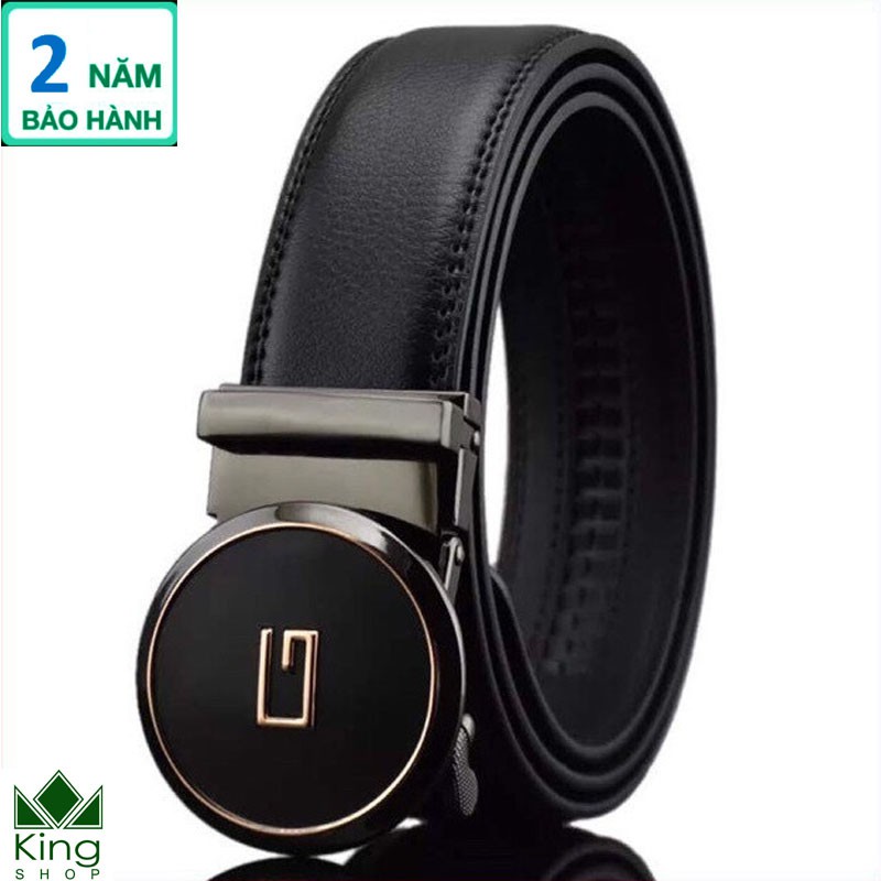 Thắt Lưng Dây Nịt Nam Da Bò 100% Khóa Tự Động G2- Đồ Da Kingshop