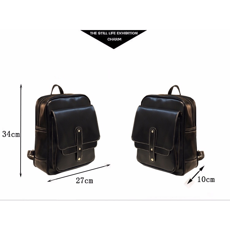 Ba Lô Da PU Phong Cách Hàn Quốc Năng Động Trẻ Trung Dành Cho Nữ