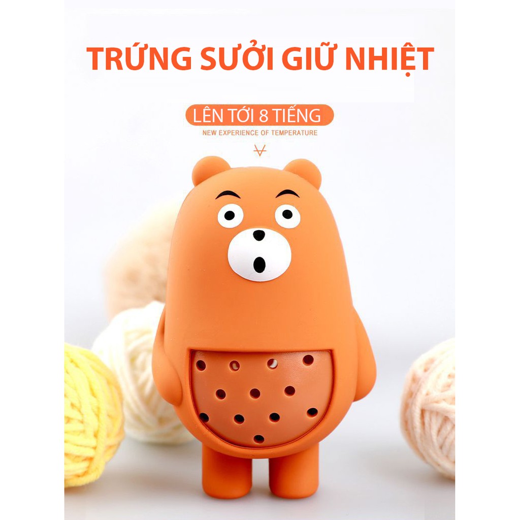 Trứng sưởi Gấu béo SILICON 2 lớp !!!! HÀNG SẴN [COMBO SIÊU RẺ]