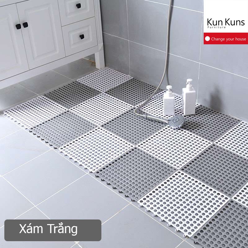 [FREESHIP] THẢM NHỰA LỖ GHÉP KHÁNG KHUẨN, CHỐNG TRƠN, TRƯỢT