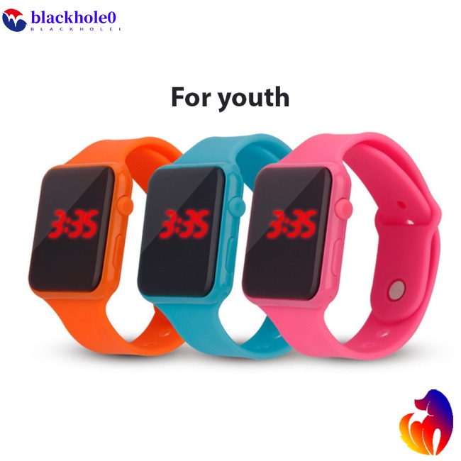 Đồng hồ đeo tay điện tử dây đeo bằng silicone dành cho trẻ em