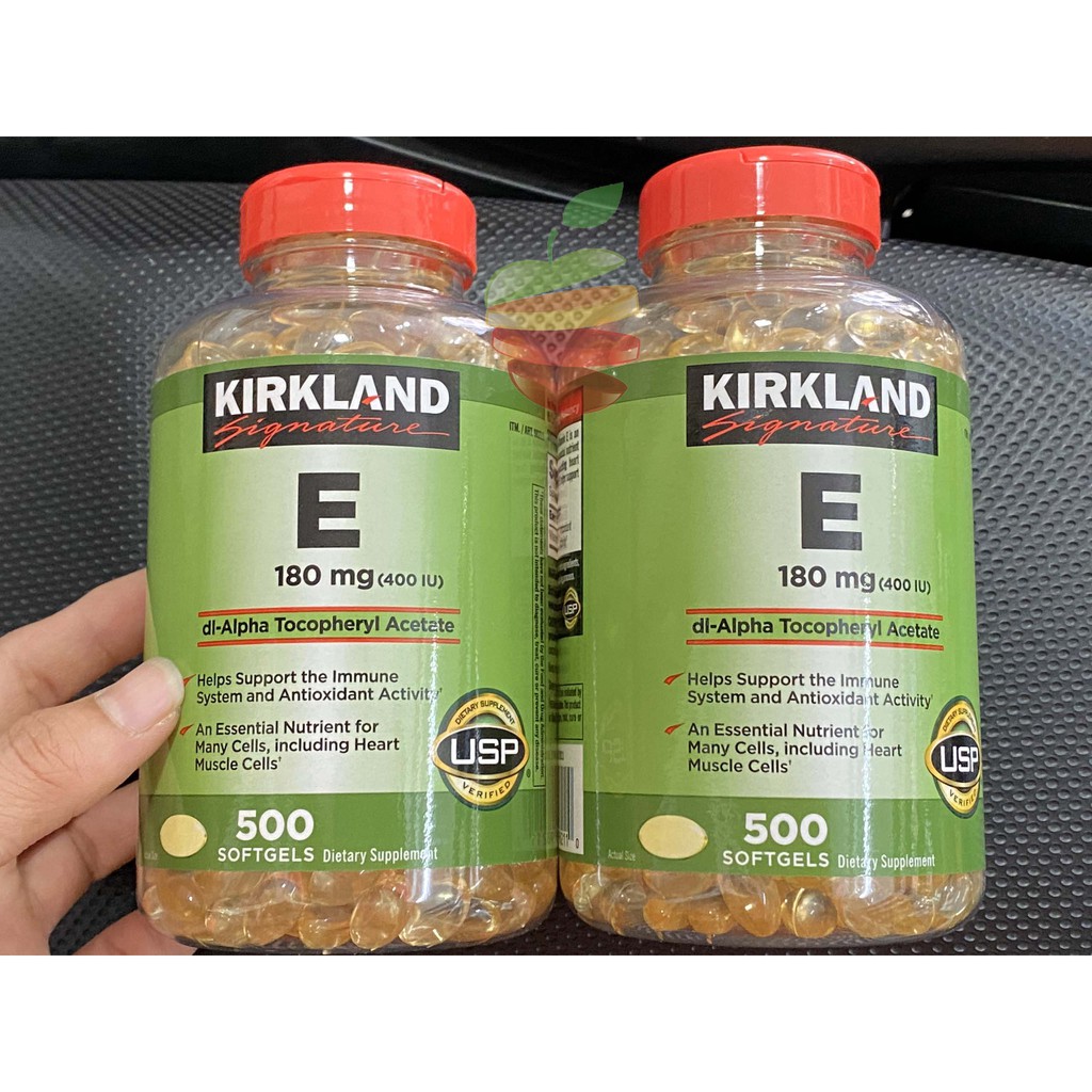 Viên Bổ Sung Vitamin E 400iu - 500 viên Kirkland của Mỹ