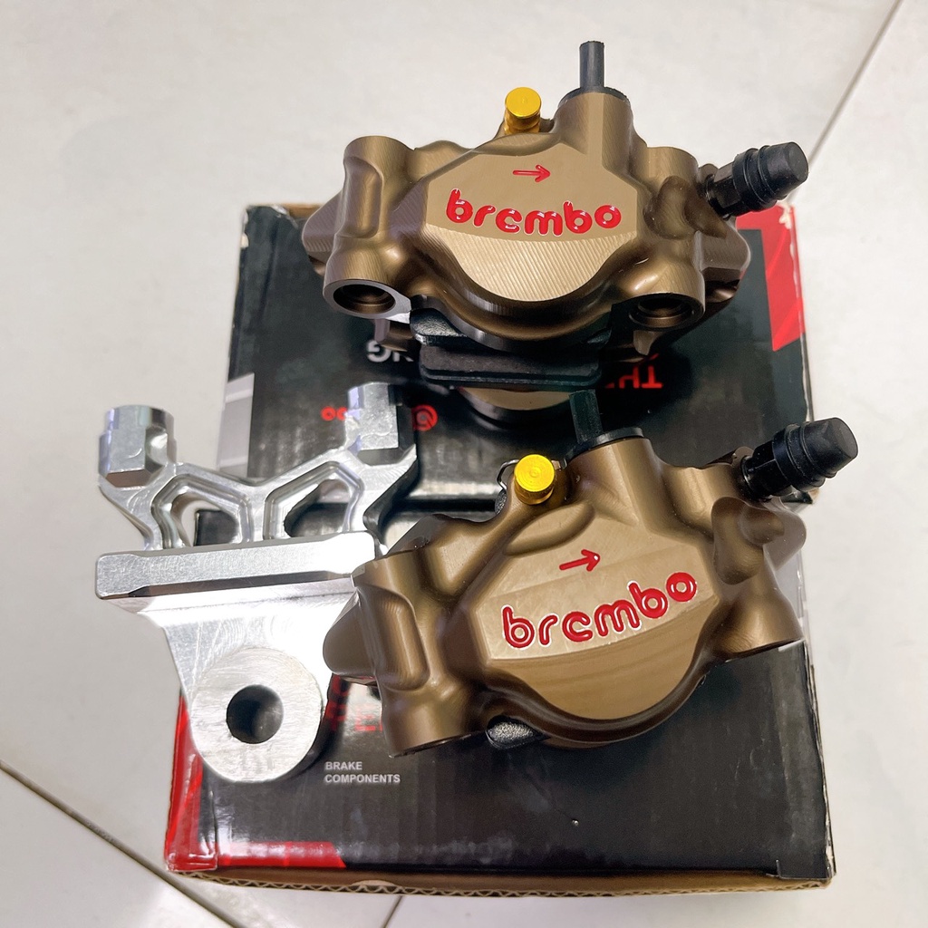 Heo Sau Moto3 2 Piston đối xứng lắp cho xe Ex150/155/135/Raider/Sonic/Satria/Winner