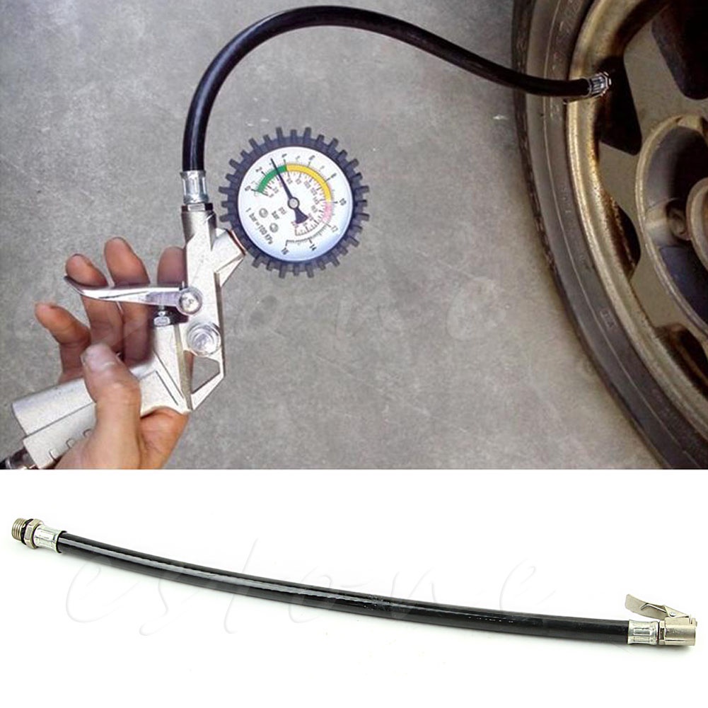 1 Ống Bơm Hơi Xe Máy / Xe Đạp Linh Hoạt Có Kẹp Tiện Dụng