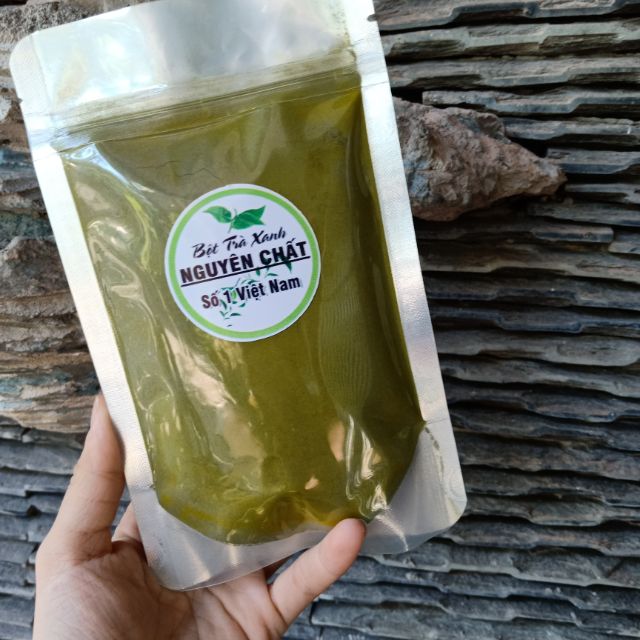 100g Bột Trà Xanh Nguyên Chất + tặng 1 que đắp mặt