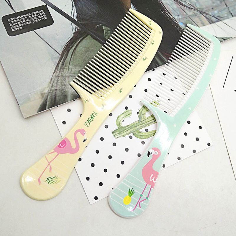 Youyo Lược Chải Tóc Bằng Nhựa Mịn Nhiều Màu Sắc Họa Tiết Động Vật Hoạt Hình Cho Nữ