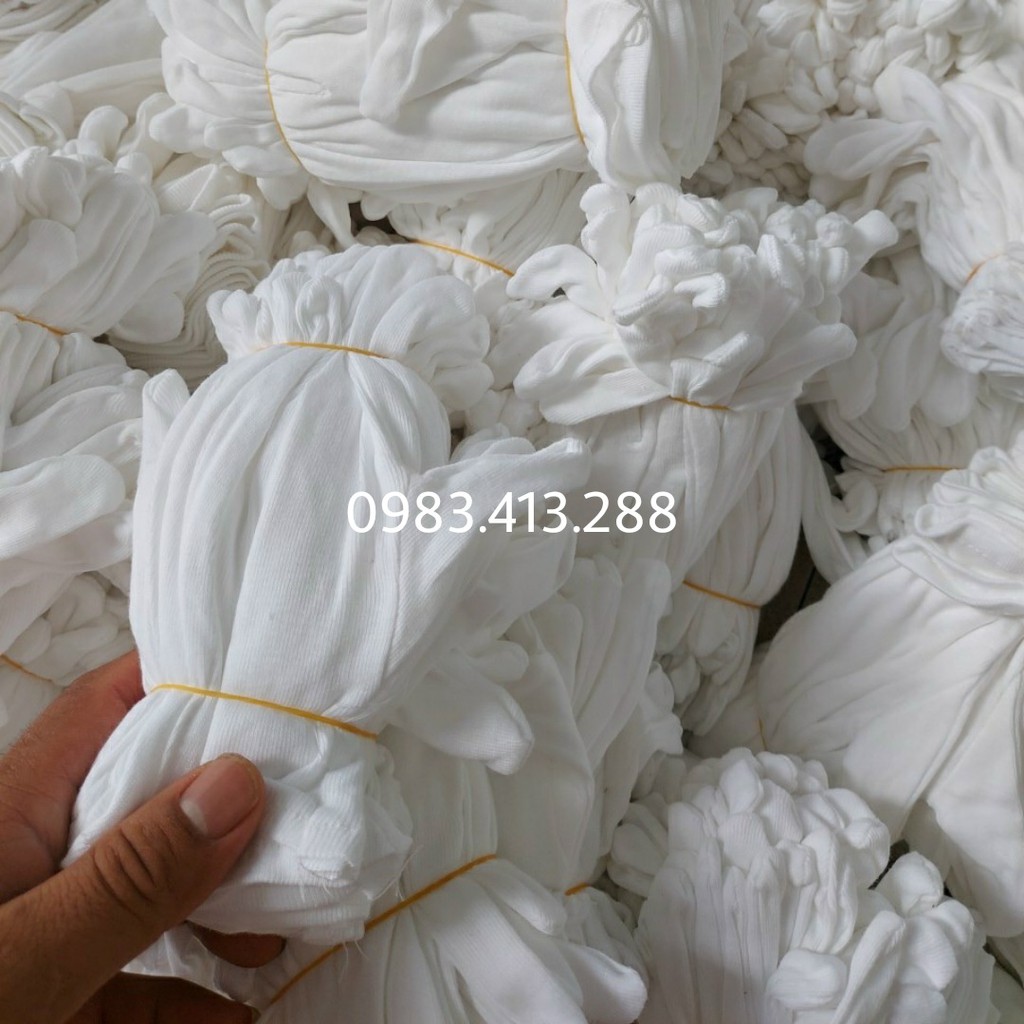Combo 50 đôi găng tay cotton trắng