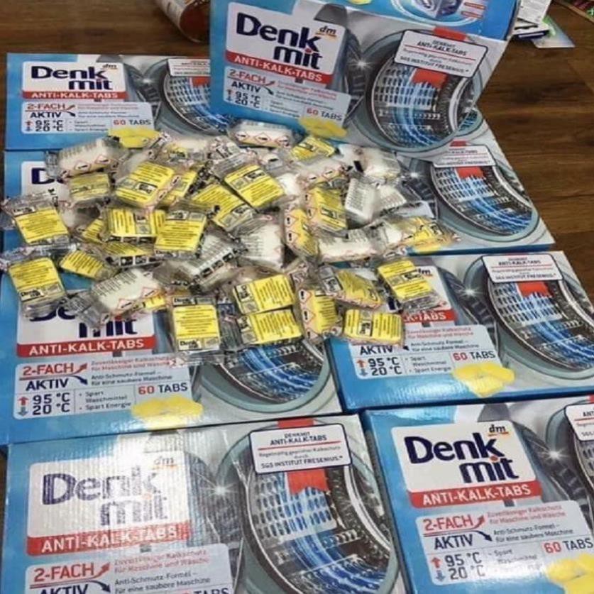 Viên vệ sinh máy giặt Denkmit Anti Kalk Tabs, 60 viên D11
