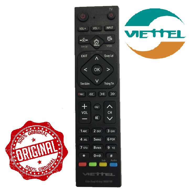 Điều khiển đầu thu Viettel - Remote Viettel