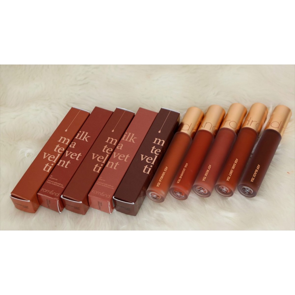 Son Kem Lì Hàn Quốc Mịn Mượt Như Nhung Romand Milk Tea Velvet Tint Ver 2 4.4g