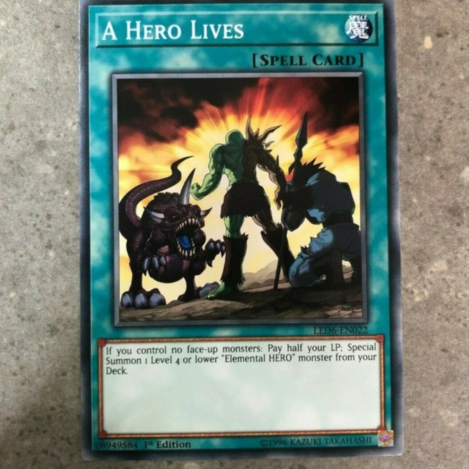 THẺ BÀI YUGIOH [ BEL ] A Hero Lives - LED6-EN022 - Common 1st Edition