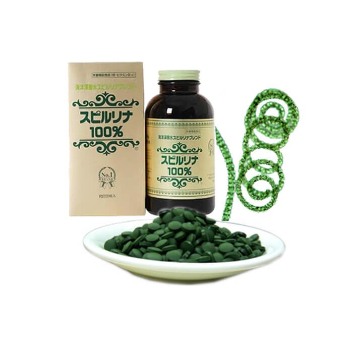 Tảoxoắn nội địa nhật bản spirulina hộp 2200 viên Healthy care