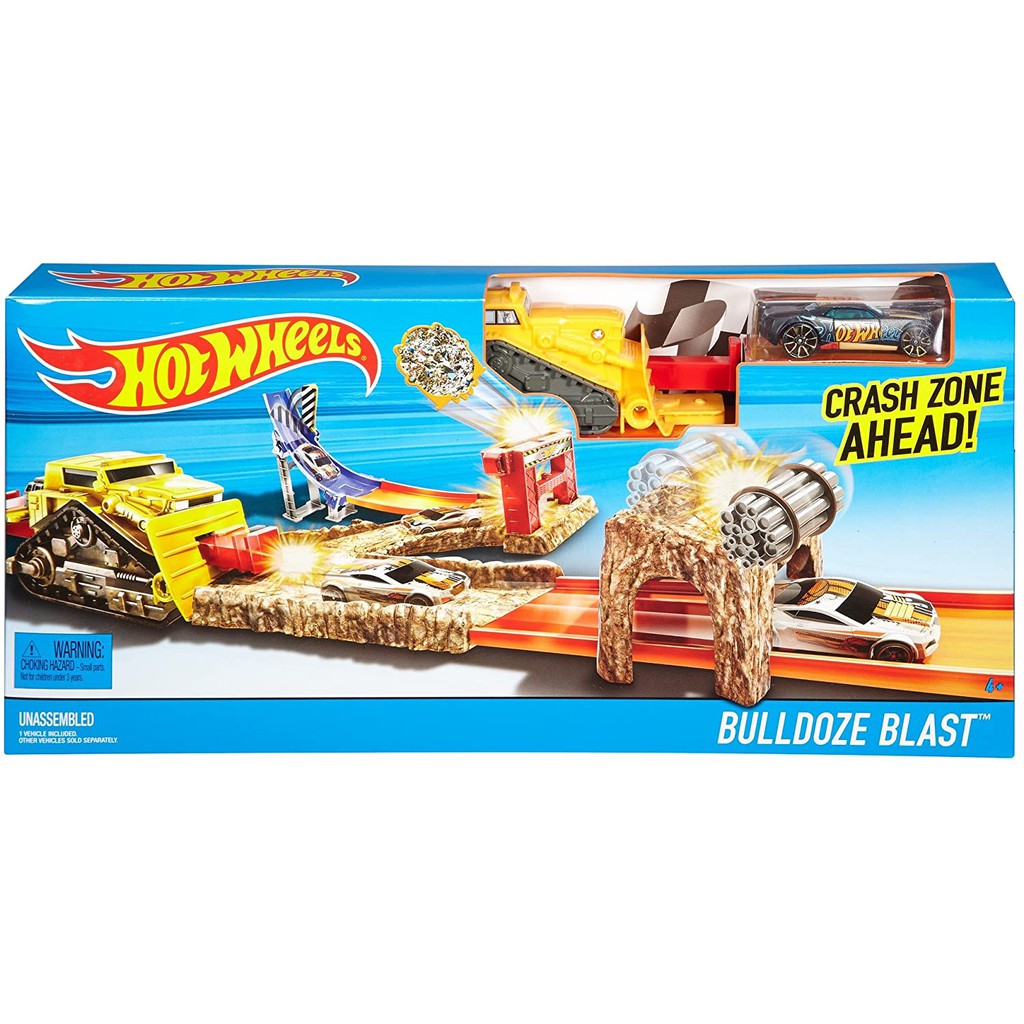 Bộ đường đua vượt chướng ngại vật HOT WHEEL DJF04 ( gồm đường đua cơ bản và 1 xe Hotwheels)