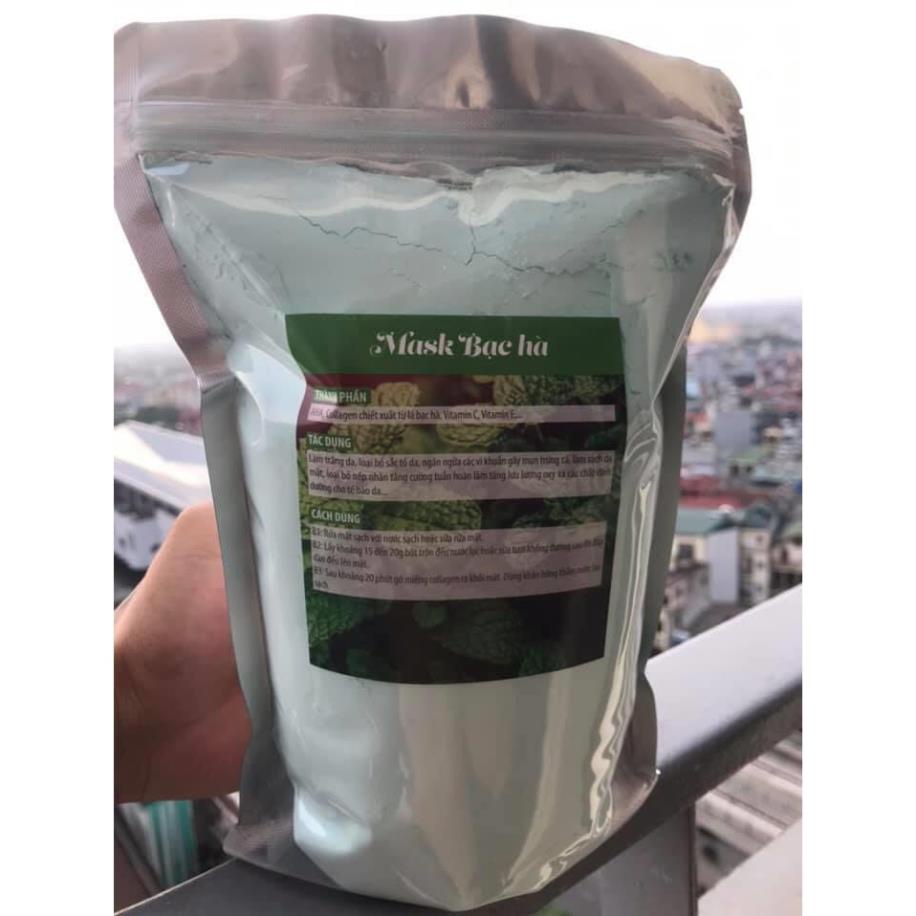 [CH- Chĩnh Hãng] Bột Mặt Nạ Bạc Hà, Mặt Nạ Bạc Hà Colagen Gói 900gr | BigBuy360 - bigbuy360.vn