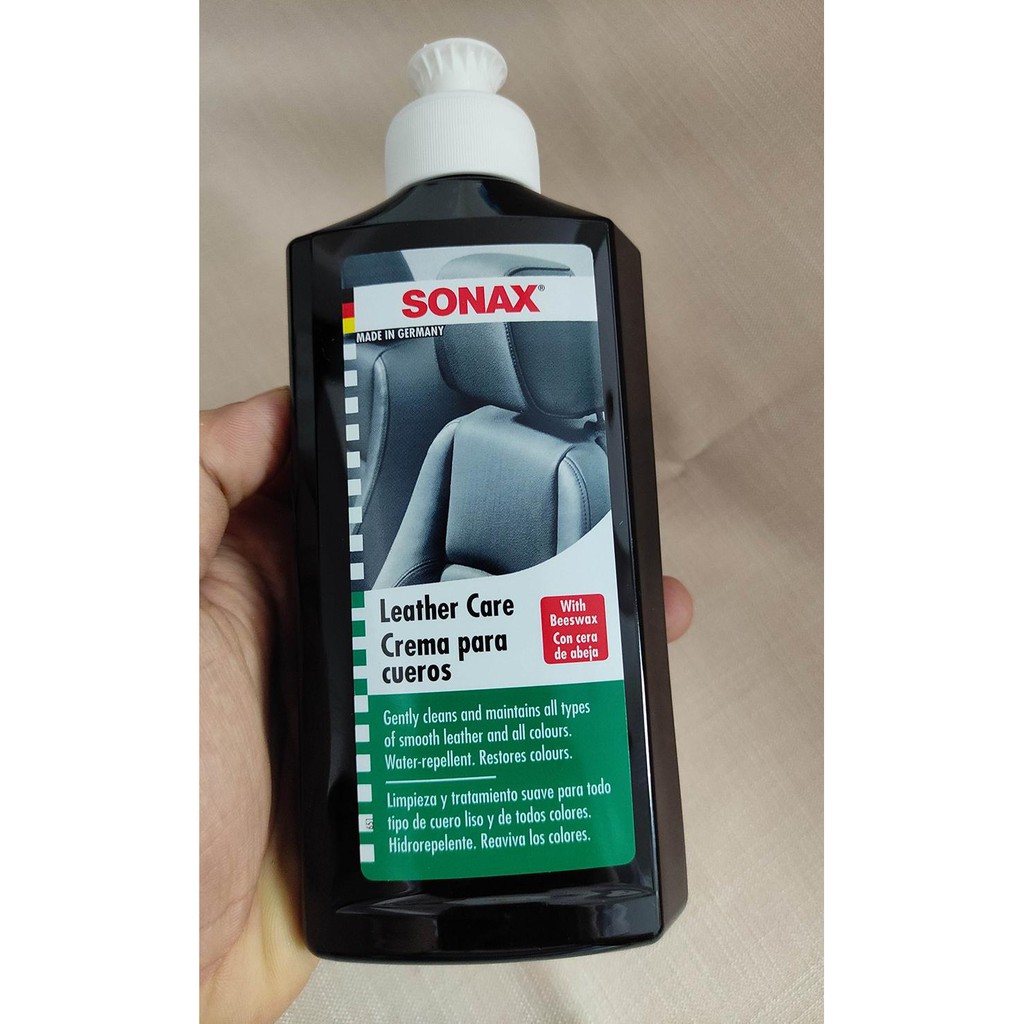 Sonax - Kem bảo dưỡng ghế da, bảo vệ da Sonax 291141- 250ml, chăm sóc nội thất xe chuyên nghiệp
