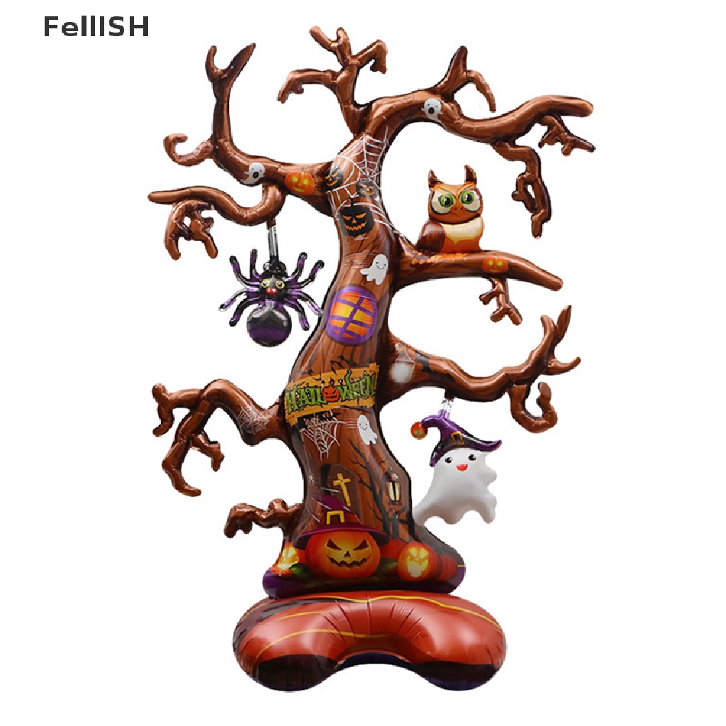 Bong Bóng Lá Nhôm Hình Phù Thủy Bí Ngô Trang Trí Halloween 439br