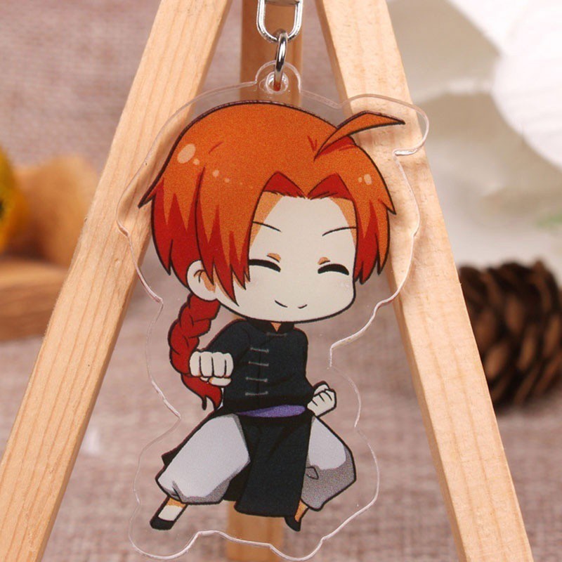 Móc Khóa Nhựa Acrylic Hai Mặt Trong Suốt In Hình Gintama