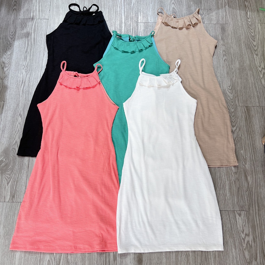 LOVI SHOP Đầm body sexy cổ bèo phong cách cực sang chảnh quyến rũ Lovi