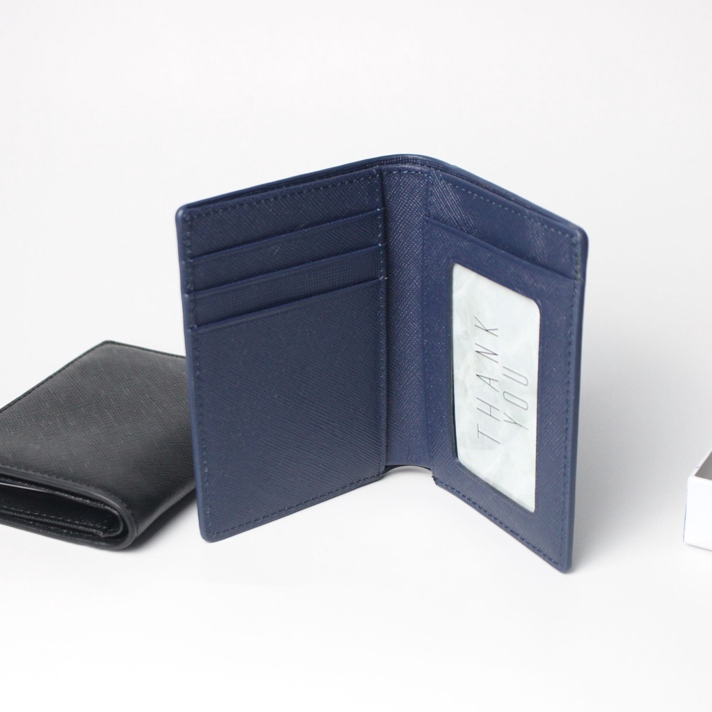Ví đứng da bò nhập khẩu, ví da mini thời trang nam/Wallet KINGU