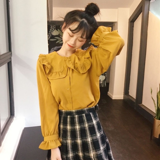 Áo cổ sen hàng đẹp Quảng Châu