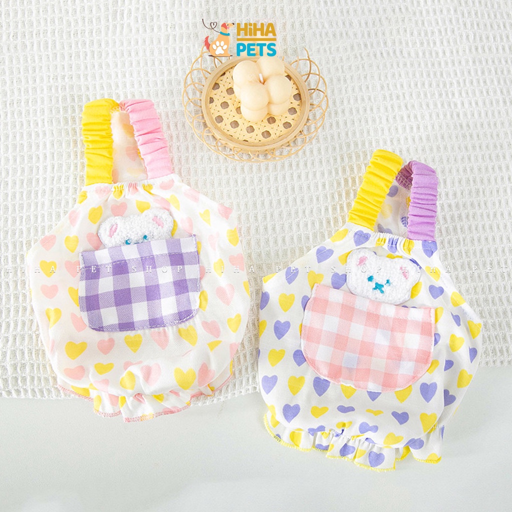 Áo Đầm Cho Chó Mèo Công Chúa Hai Dây Mát Mẻ Quần Áo Thú Cưng Thiết Kế Mùa Hè Cao Cấp Hihapet.
