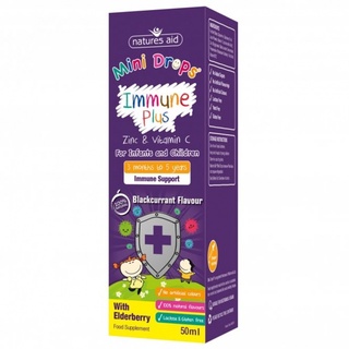 Tăng đề kháng Immune Plus Mini Drops Natures Aid 50ml