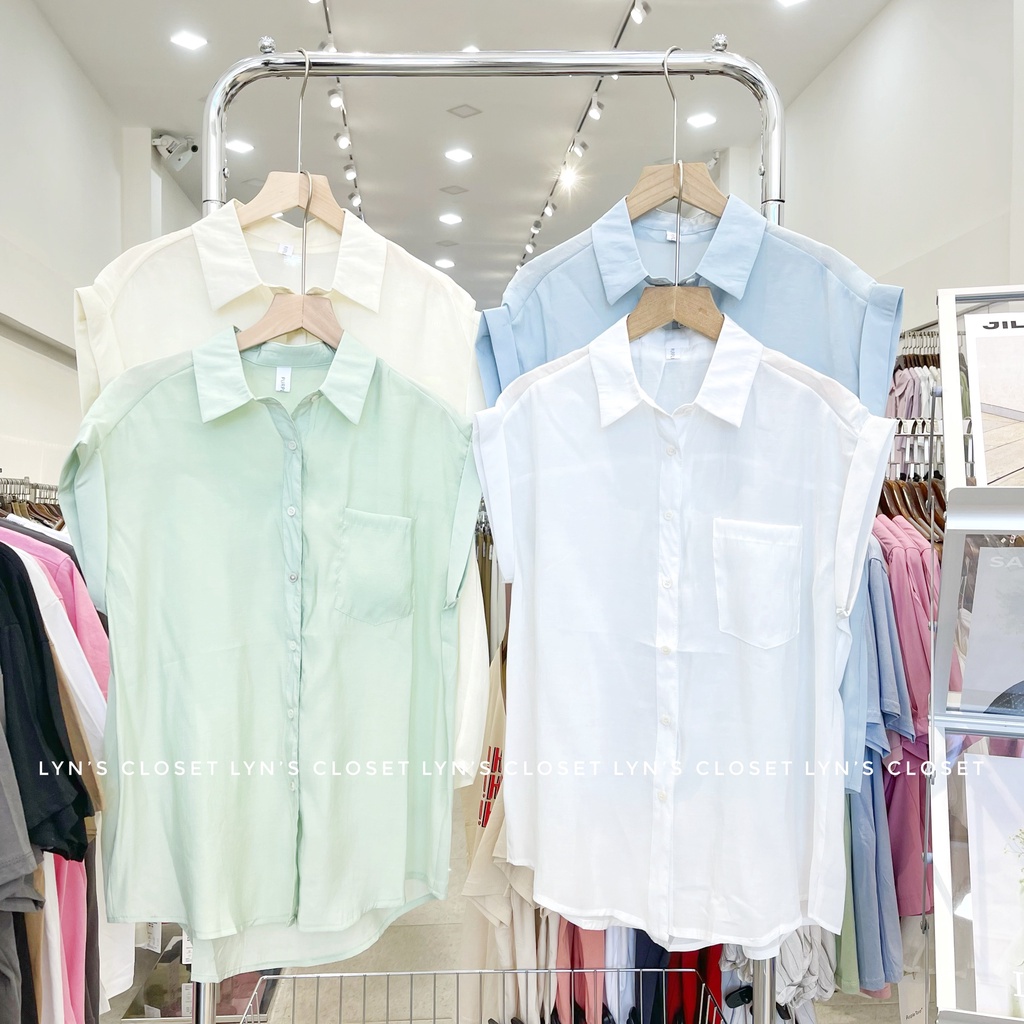 Áo sơ mi cộc tay 1 túi - Lyn's Closet
