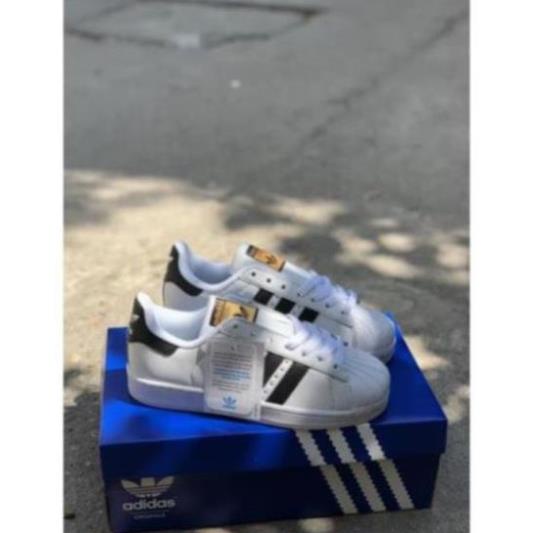Giày super star trắng sọc đen thể thao sneaker nam nữ Hot Trend