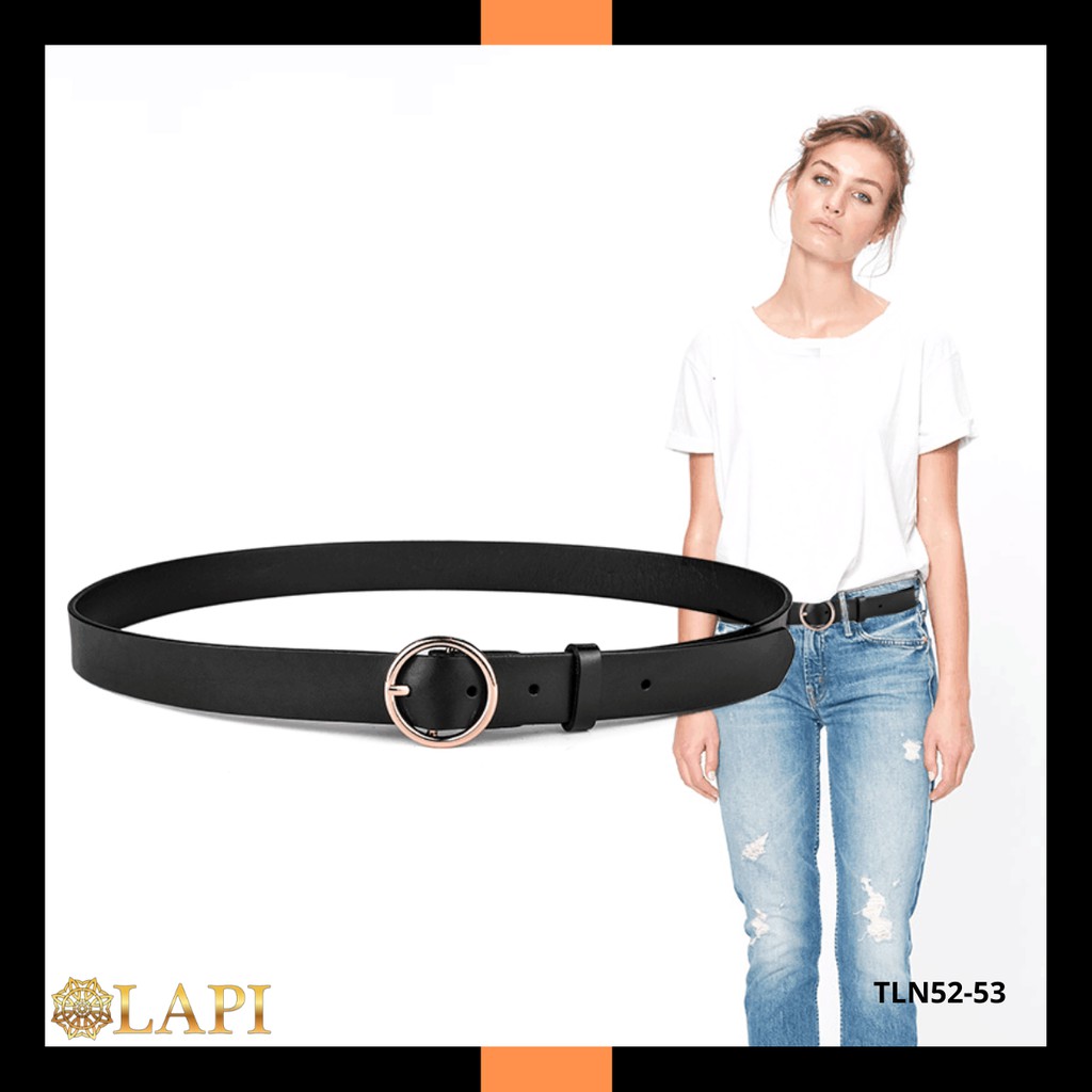 [FREE SHIP] Thắt lưng nữ bản nhỏ khóa tròn thanh lịch | BigBuy360 - bigbuy360.vn