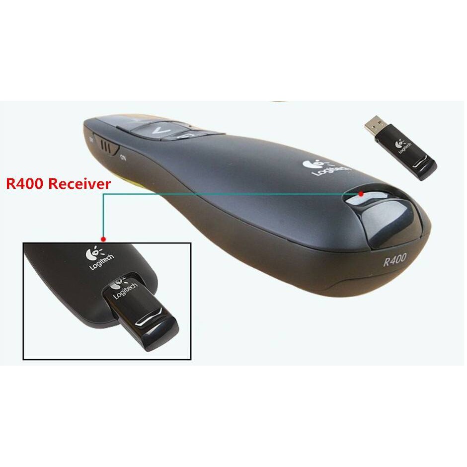 Bút trình chiếu  Logitech R400 Wireless Presenter 🌟🌟🌟