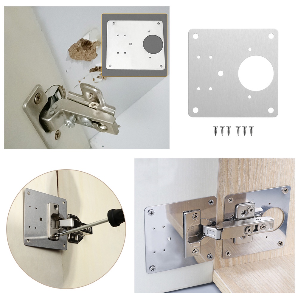 Bản Lề Thần Kỳ Bằng Thép Không Gỉ Siêu Bền Tiện Dụng Cho Cửa Tủ